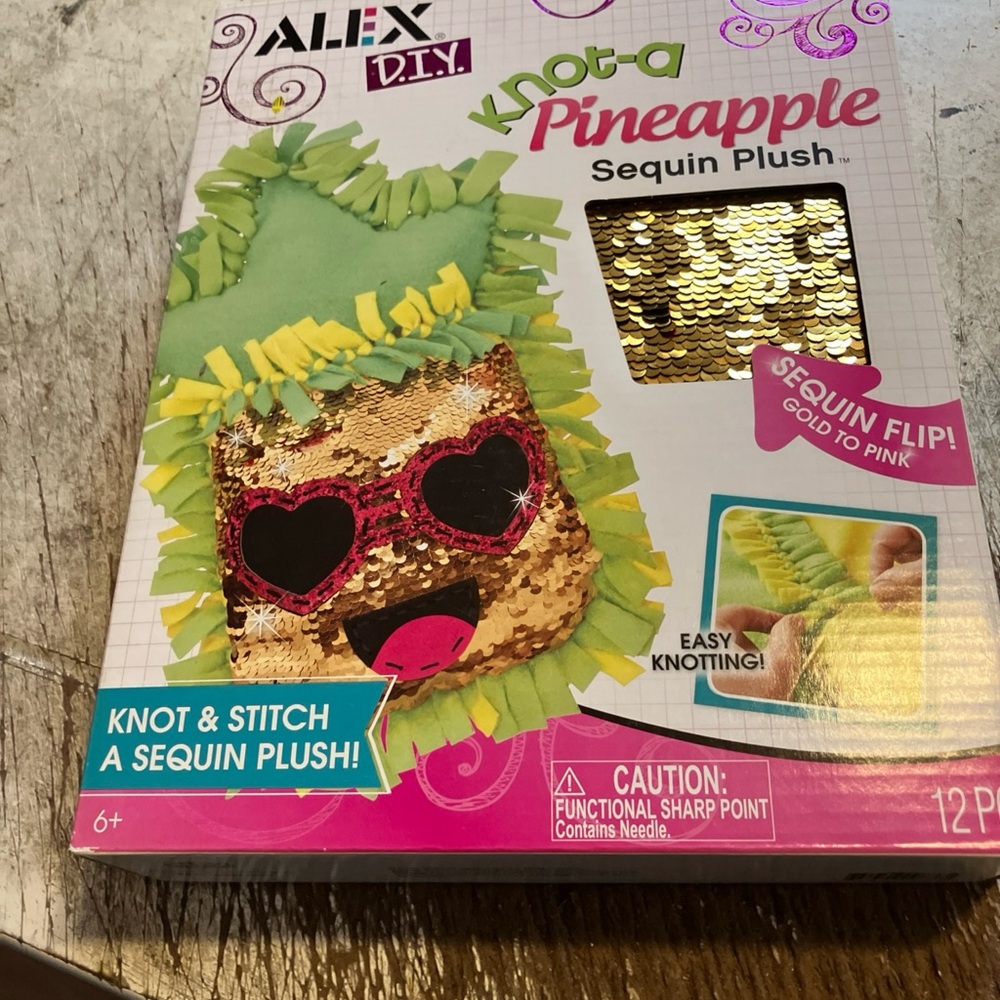 Knot-a Pineapple Sequin Plush